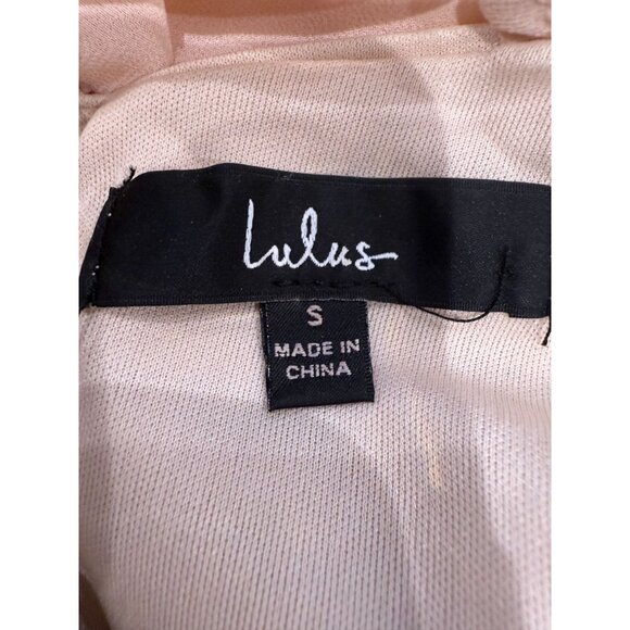 Make Your Entrance Rose Gold Sequin Tie-Back Mini Dress, size small - Picture 2 of 11